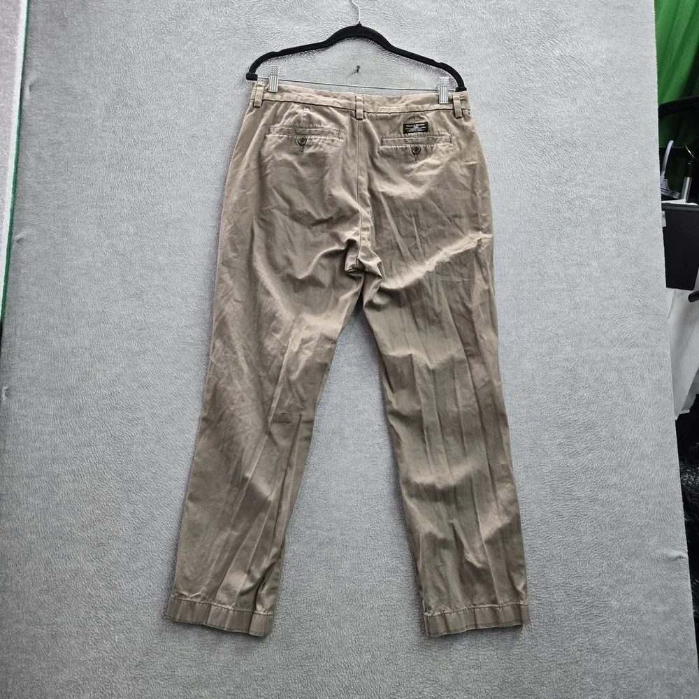 Banana Republic Men Pants 34X30 Khaki Chino Twill Emerson Button 28